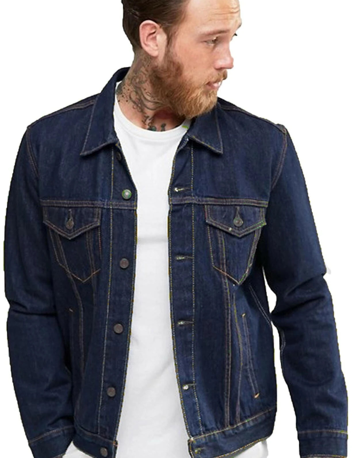 KOTTY Full Sleeve Washed Men Denim Jacket 