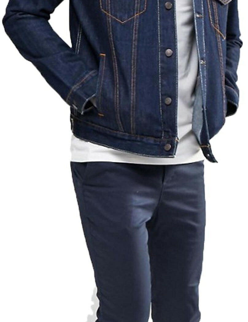 KOTTY Full Sleeve Washed Men Denim Jacket 