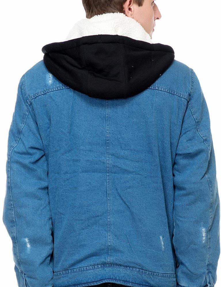 KOTTY Full Sleeve Solid Men Denim Jacket 
