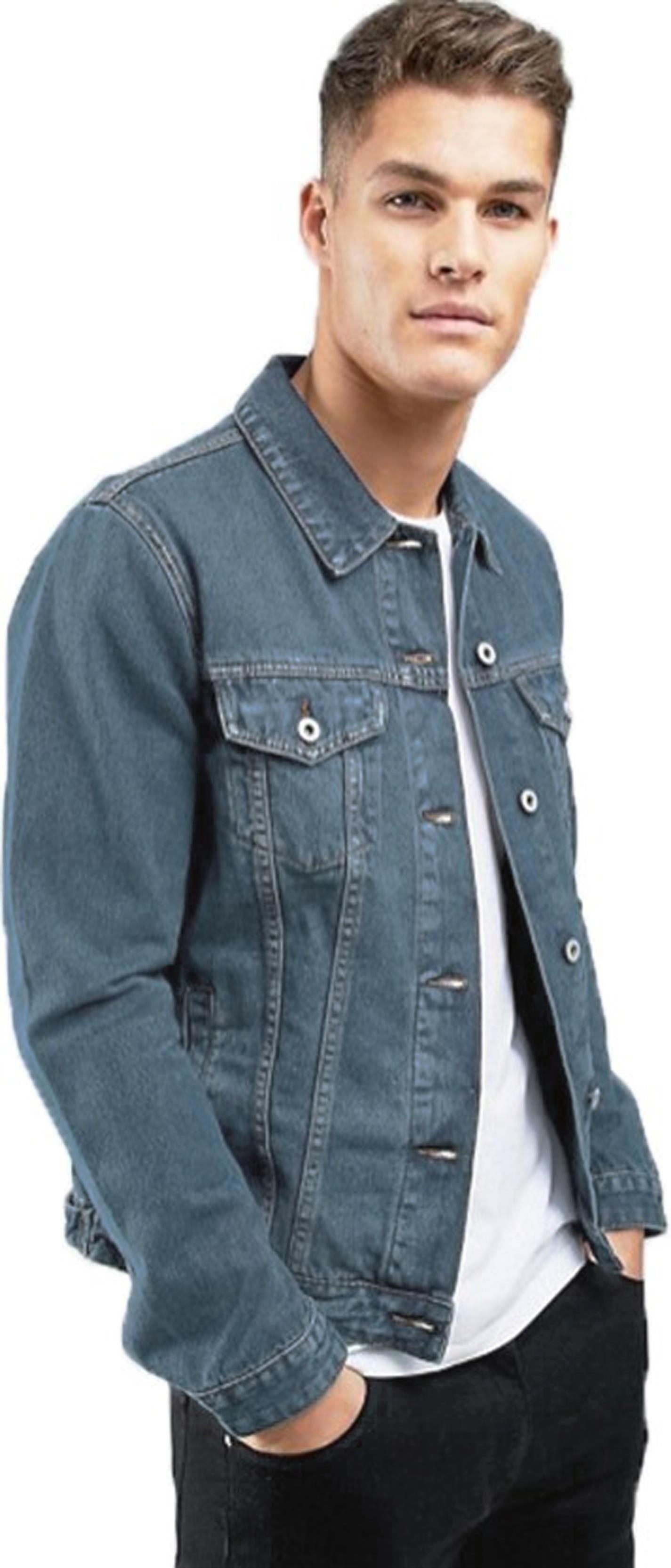 KOTTY Full Sleeve Solid Men Denim Jacket 