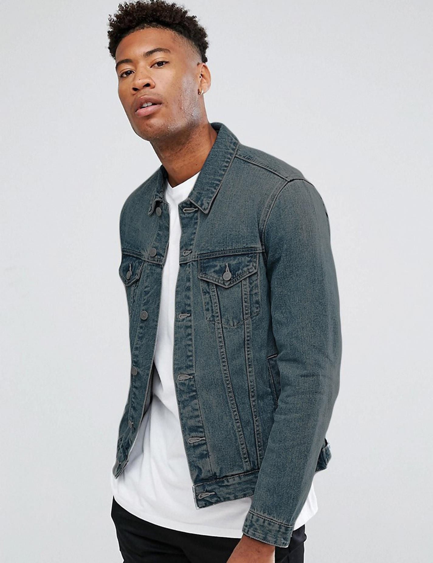 KOTTY Full Sleeve Solid Men Denim Jacket 