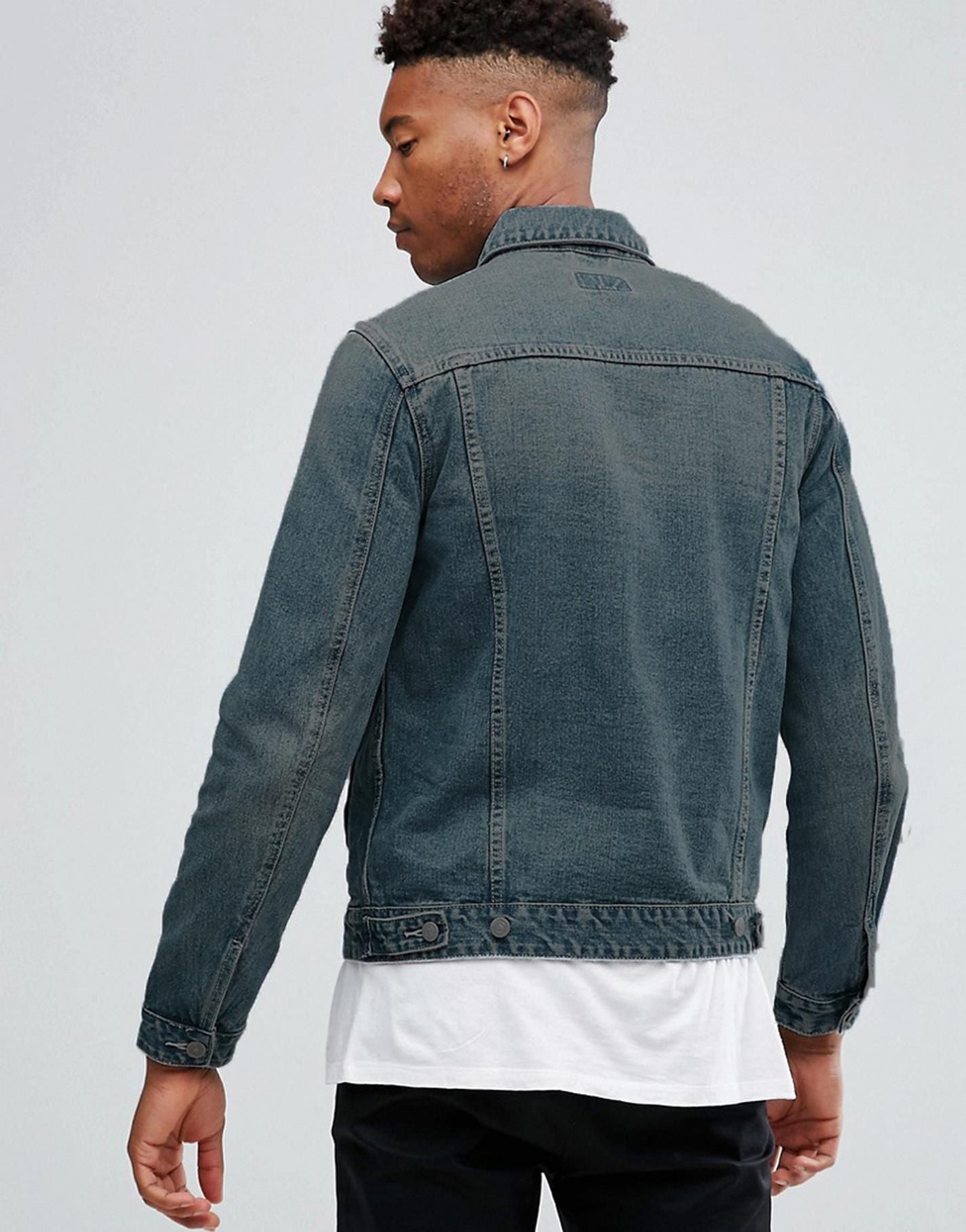 KOTTY Full Sleeve Solid Men Denim Jacket 