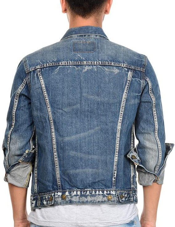 KOTTY Full Sleeve Solid Men Denim Jacket 
