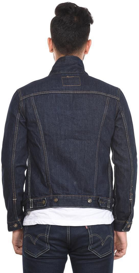 KOTTY Full Sleeve Solid Men Denim Jacket 