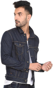 KOTTY Full Sleeve Solid Men Denim Jacket 
