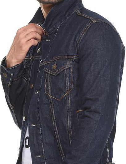 KOTTY Full Sleeve Solid Men Denim Jacket 
