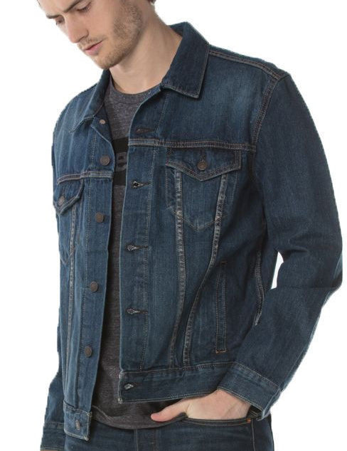 KOTTY Full Sleeve Solid Men Denim Jacket 