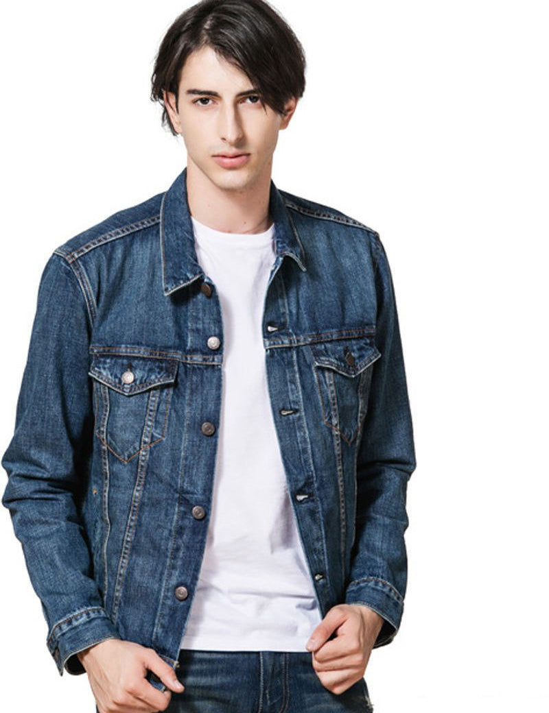KOTTY Full Sleeve Solid Men Denim Jacket 