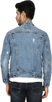 KOTTY Full Sleeve Solid Men Denim Jacket 