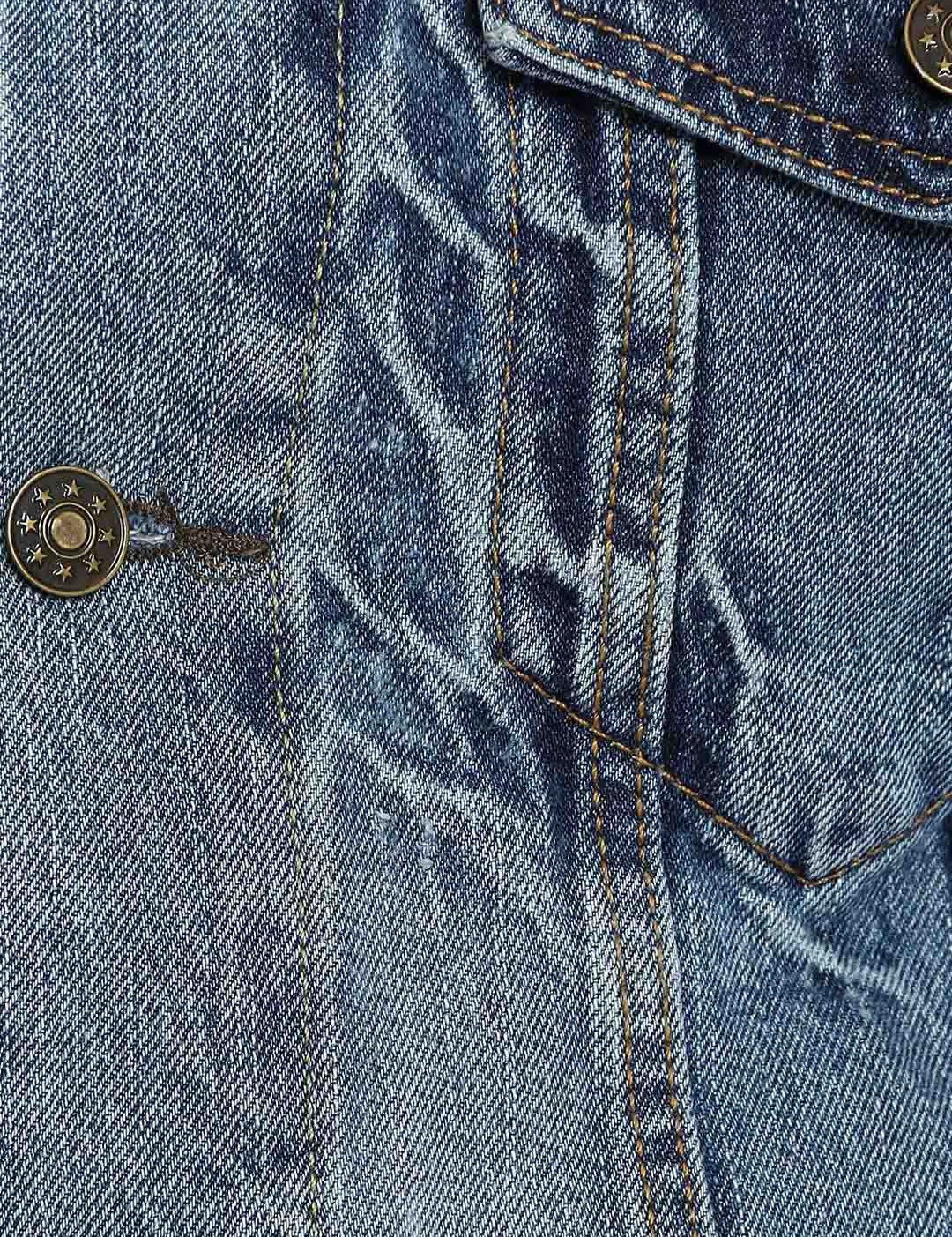 KOTTY Full Sleeve Solid Men Denim Jacket 
