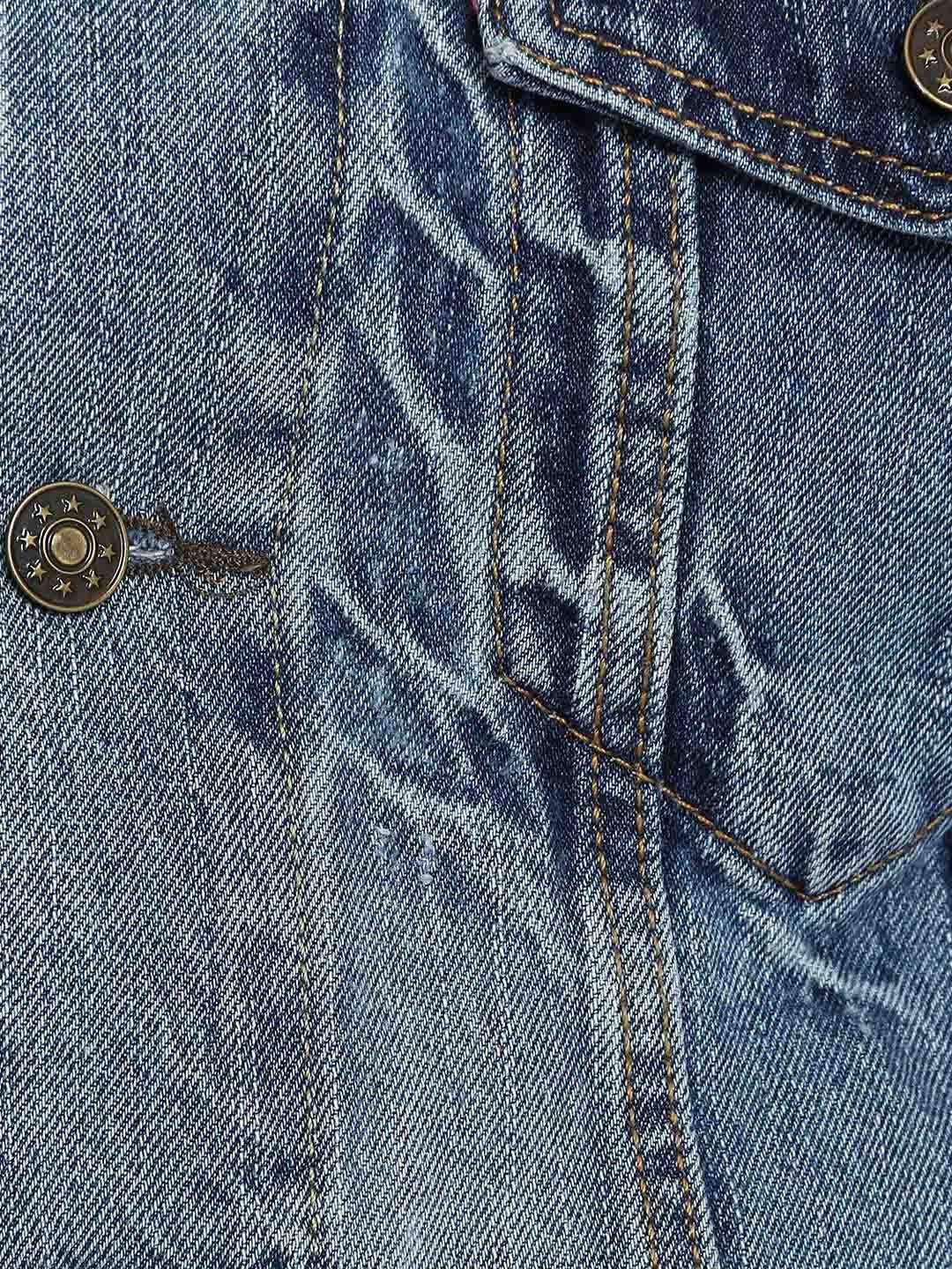 KOTTY Full Sleeve Solid Men Denim Jacket 
