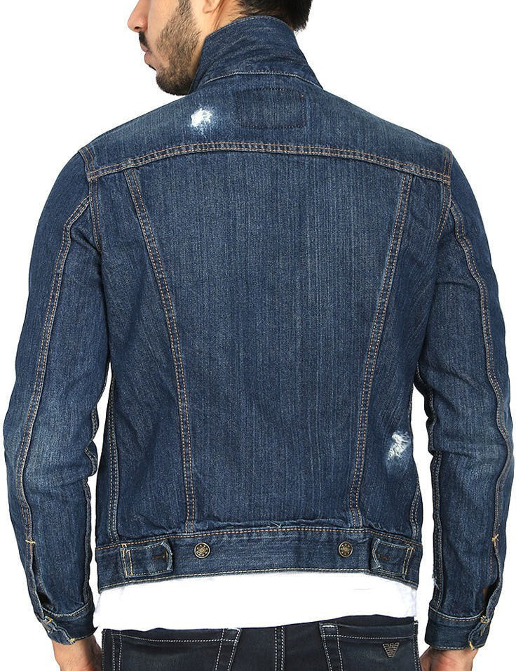 KOTTY Full Sleeve Solid Men Denim Jacket 