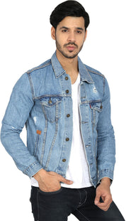 KOTTY Full Sleeve Solid Men Denim Jacket 