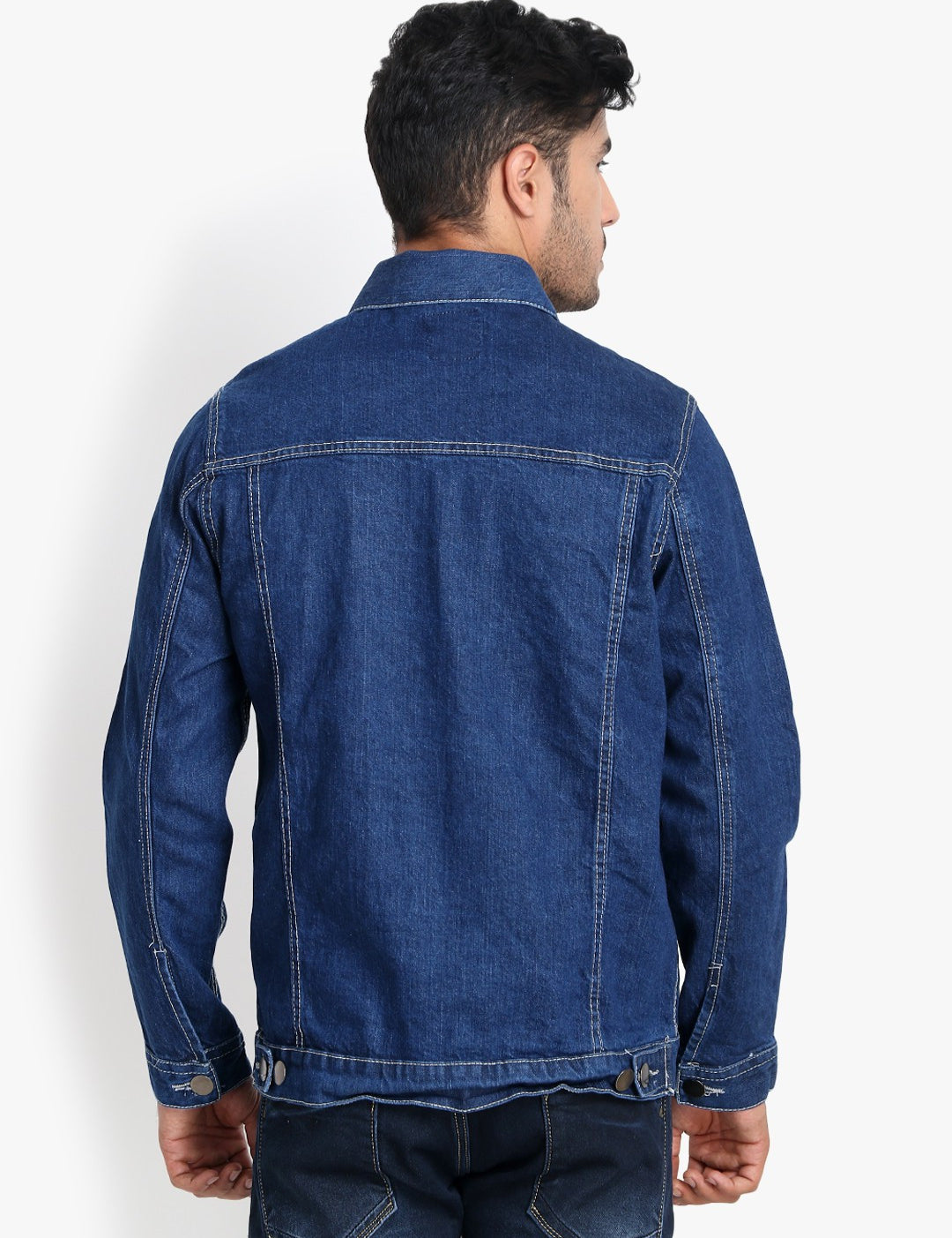 KOTTY Full Sleeve Solid Men Denim Jacket 