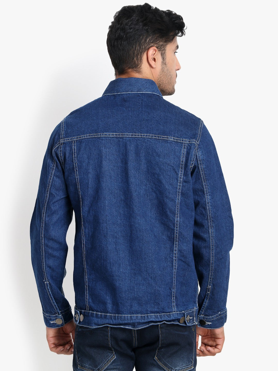 KOTTY Full Sleeve Solid Men Denim Jacket 