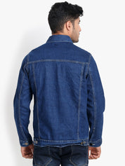 KOTTY Full Sleeve Solid Men Denim Jacket 