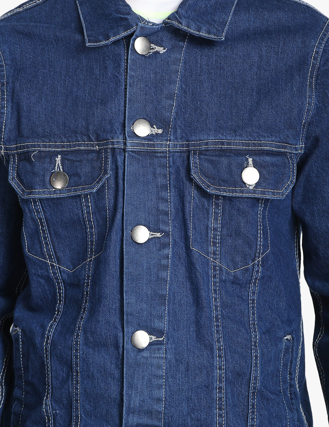 KOTTY Full Sleeve Solid Men Denim Jacket 