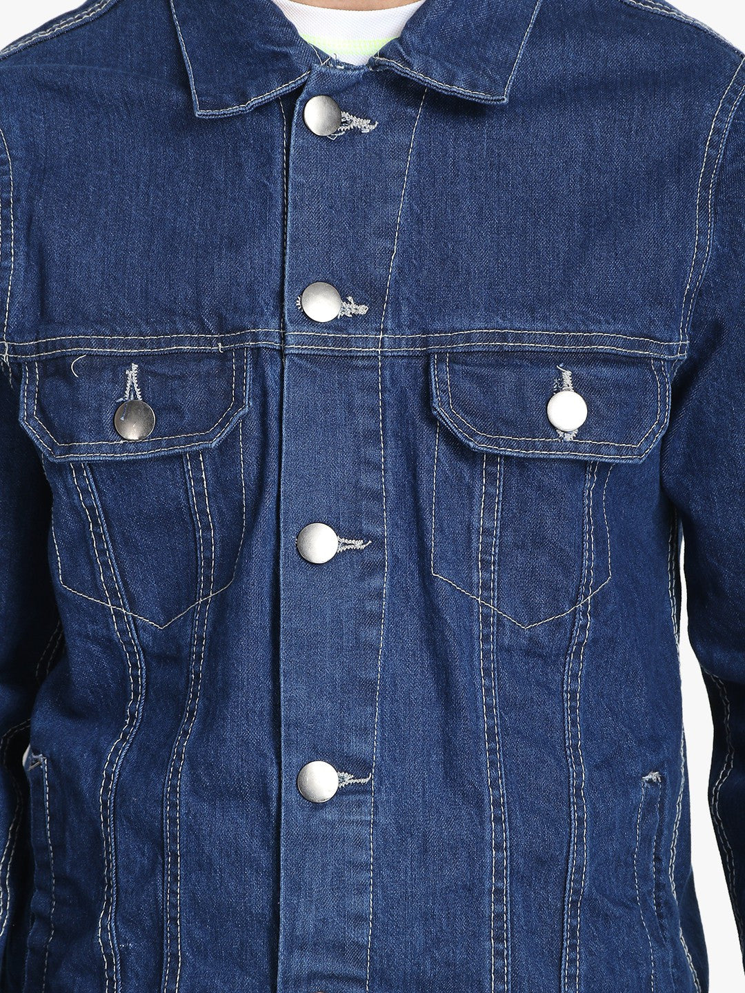 KOTTY Full Sleeve Solid Men Denim Jacket 