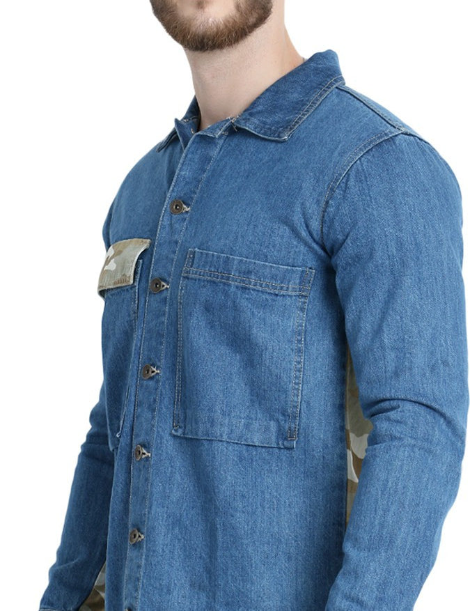 KOTTY Full Sleeve Solid Men Denim Jacket 