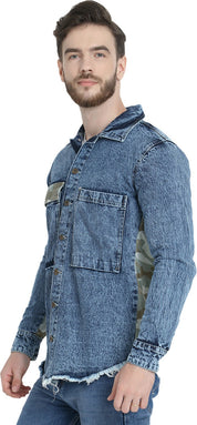 KOTTY Full Sleeve Washed Men Denim Jacket 