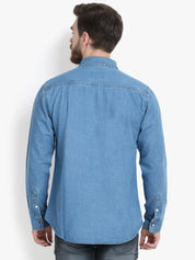KOTTY Full Sleeve Solid Men Denim Jacket 