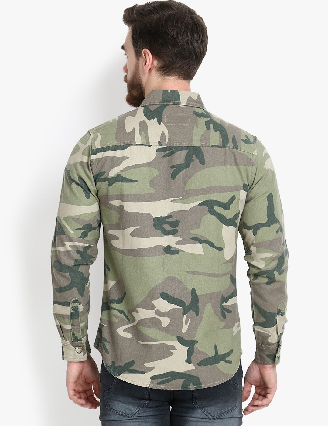 KOTTY Full Sleeve Printed Men Denim Jacket 