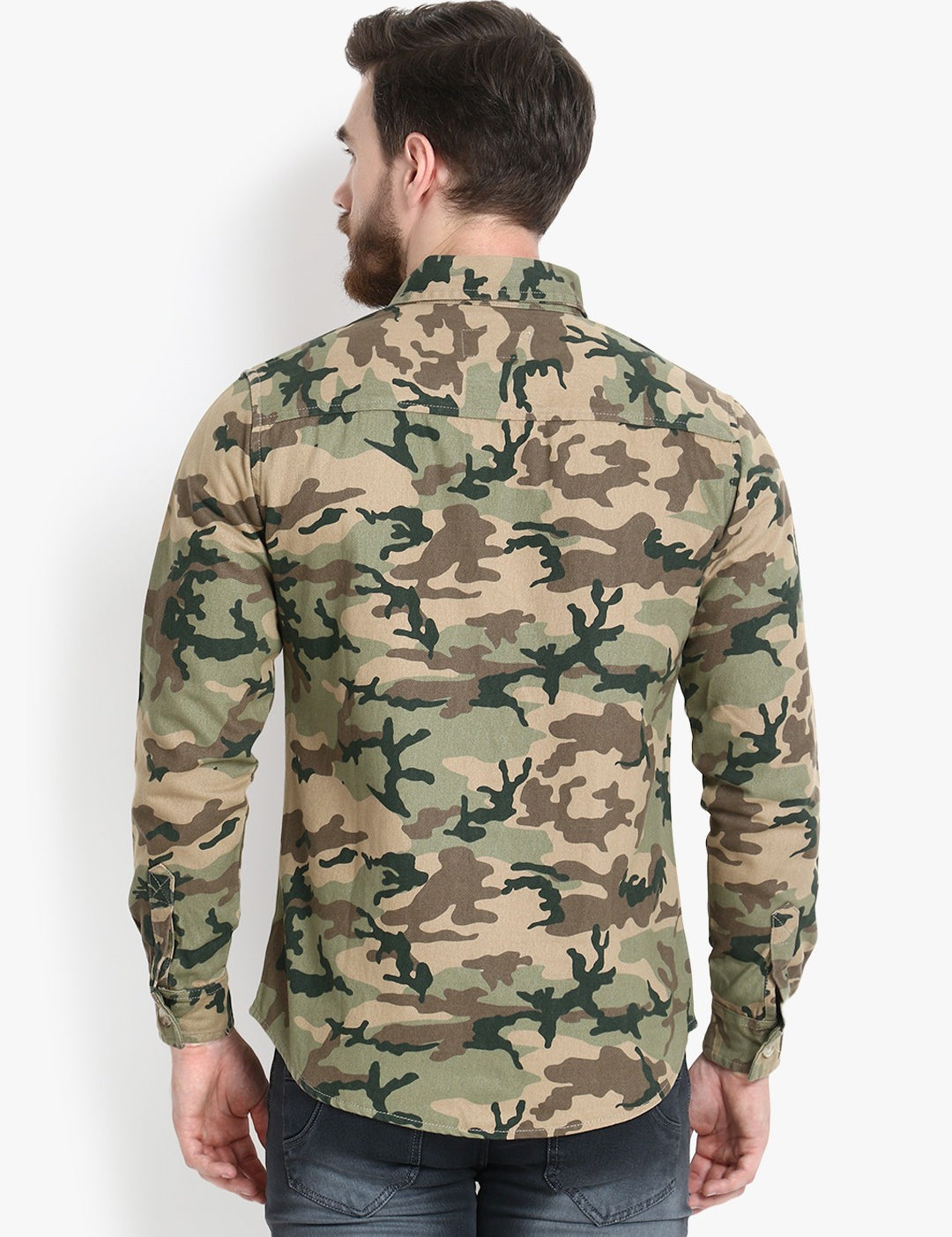 KOTTY Full Sleeve Printed Men Denim Jacket 