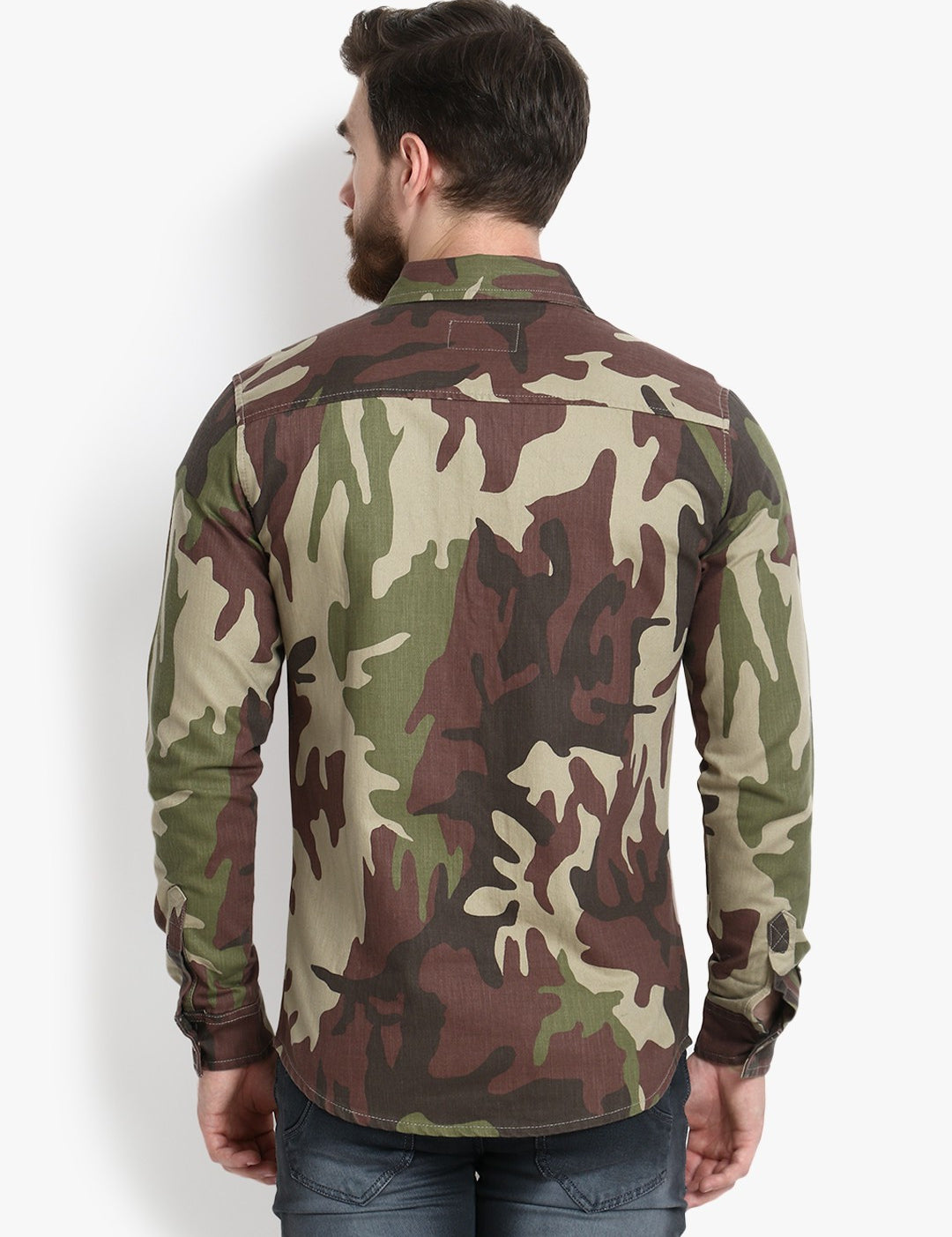 KOTTY Full Sleeve Printed Men Denim Jacket 