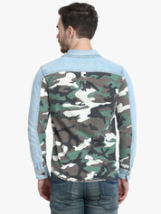 KOTTY Full Sleeve Printed Men Denim Jacket 
