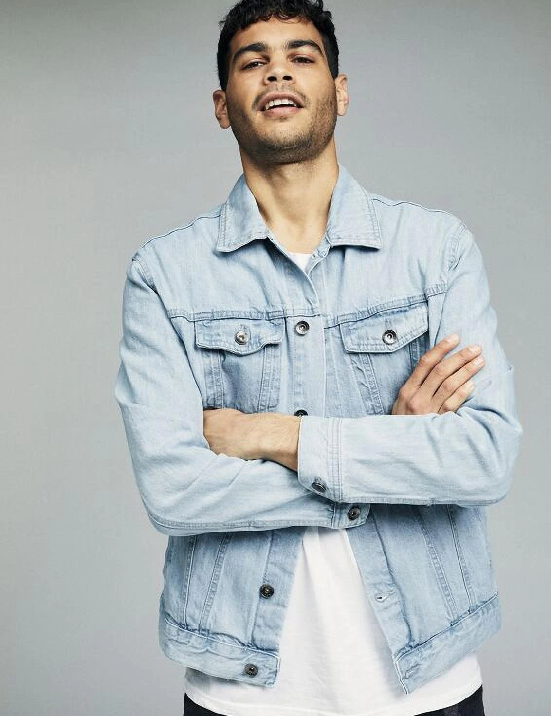 KOTTY Full Sleeve Washed Men Denim Jacket 