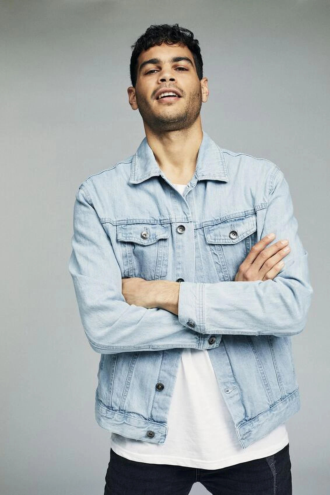 KOTTY Full Sleeve Washed Men Denim Jacket 