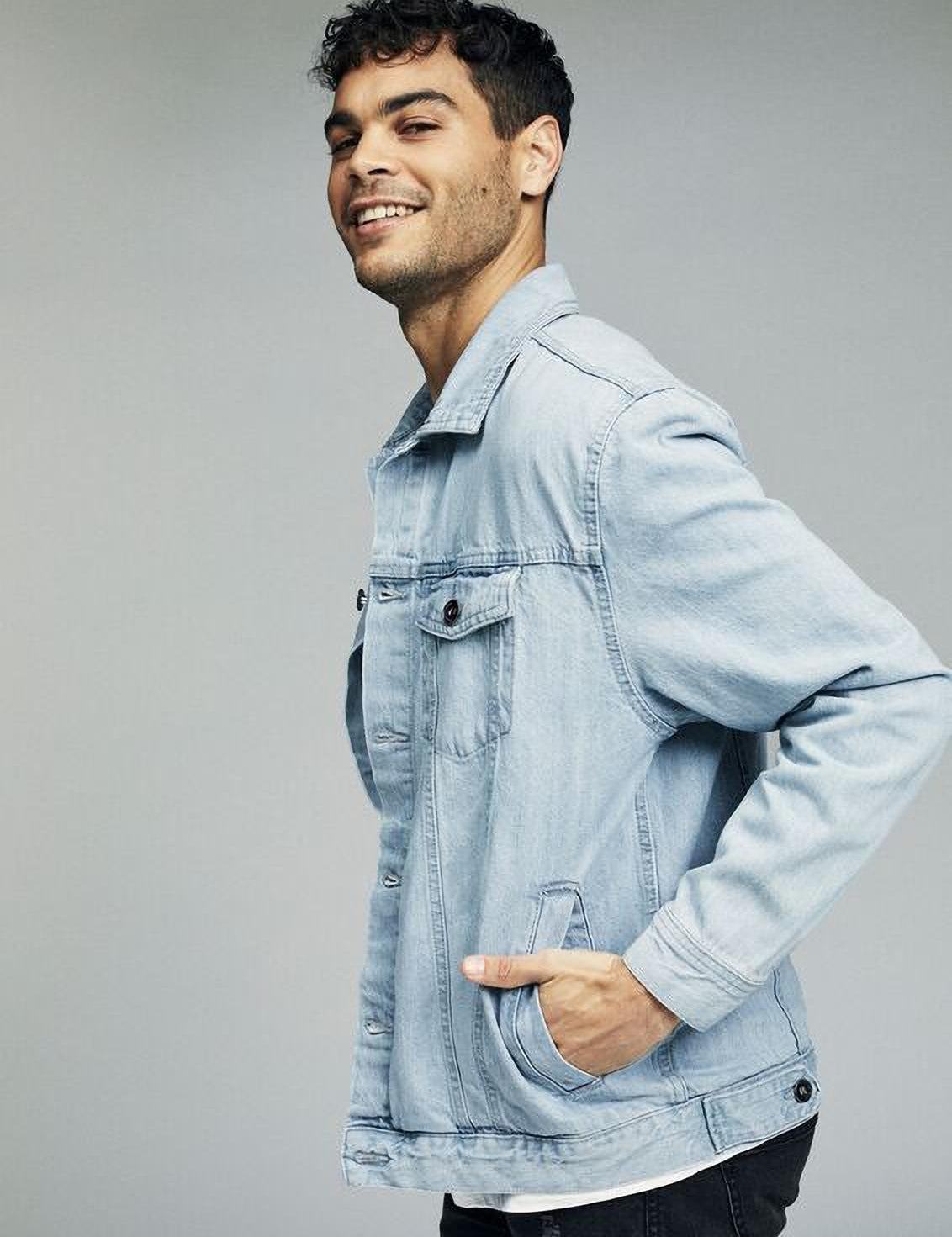 KOTTY Full Sleeve Washed Men Denim Jacket 