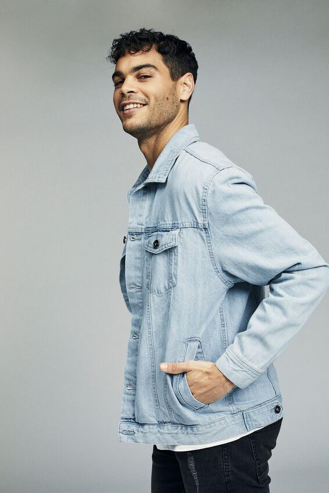 KOTTY Full Sleeve Washed Men Denim Jacket 