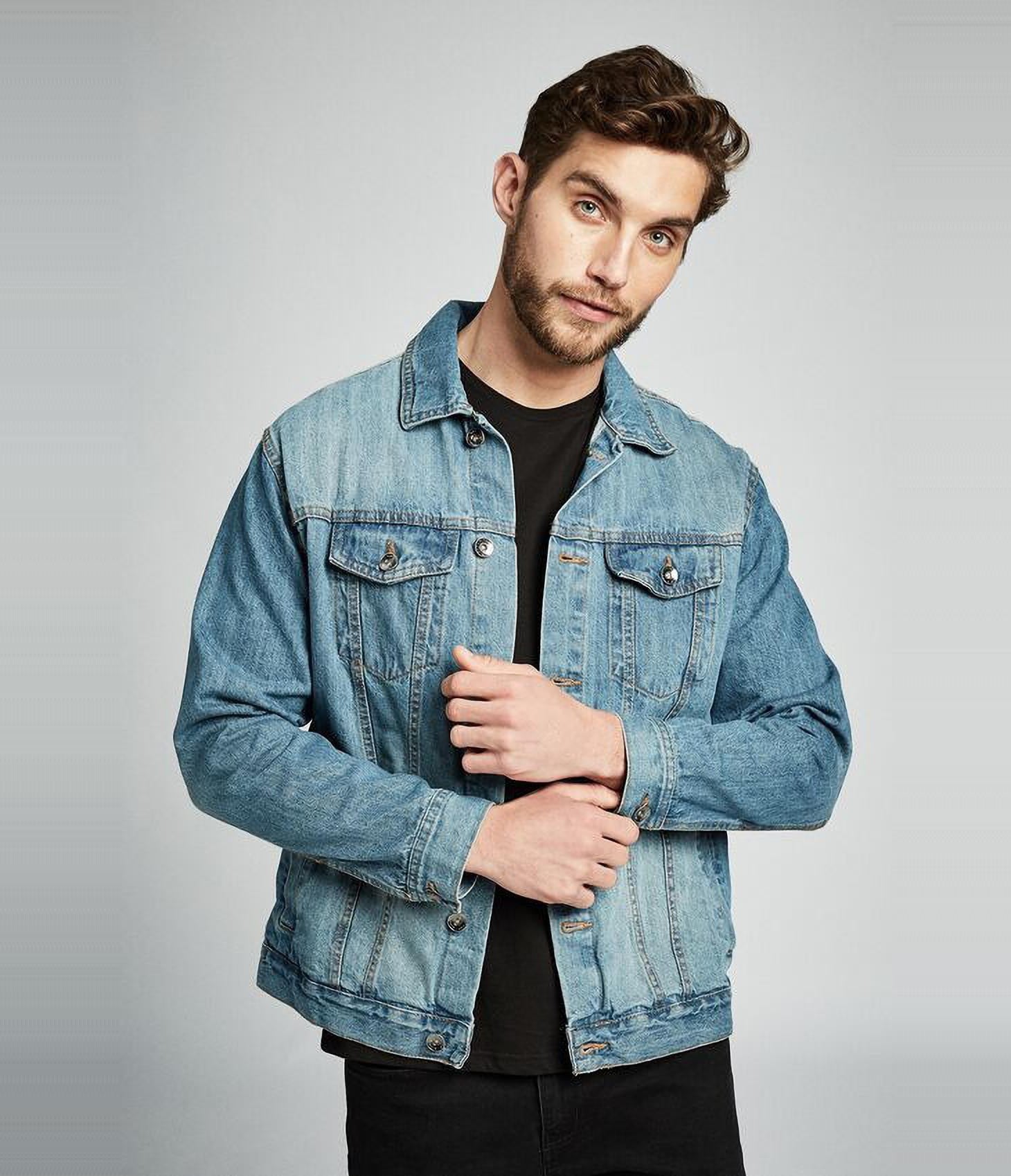 KOTTY Full Sleeve Washed Men Denim Jacket 