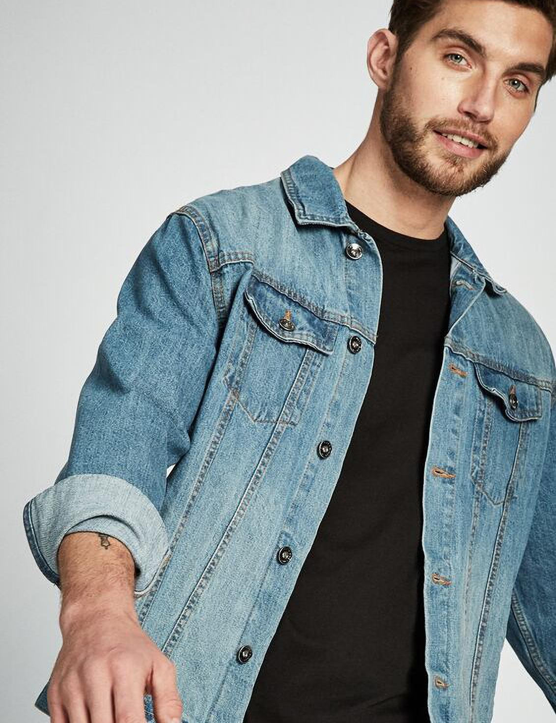 KOTTY Full Sleeve Washed Men Denim Jacket 