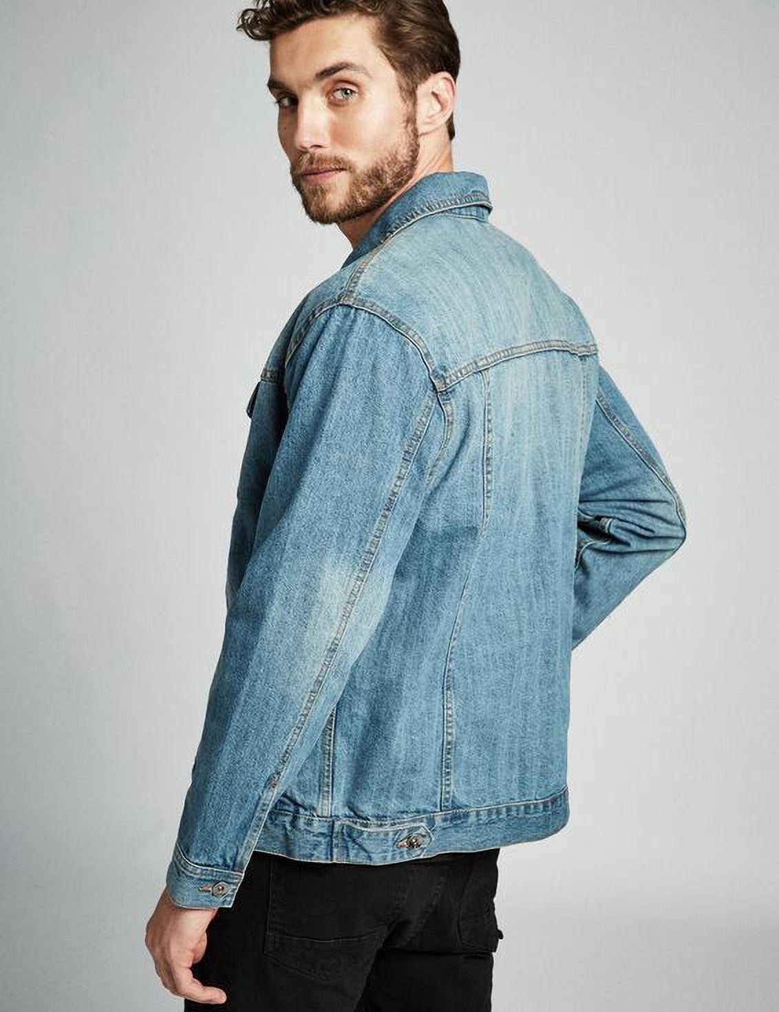 KOTTY Full Sleeve Washed Men Denim Jacket 