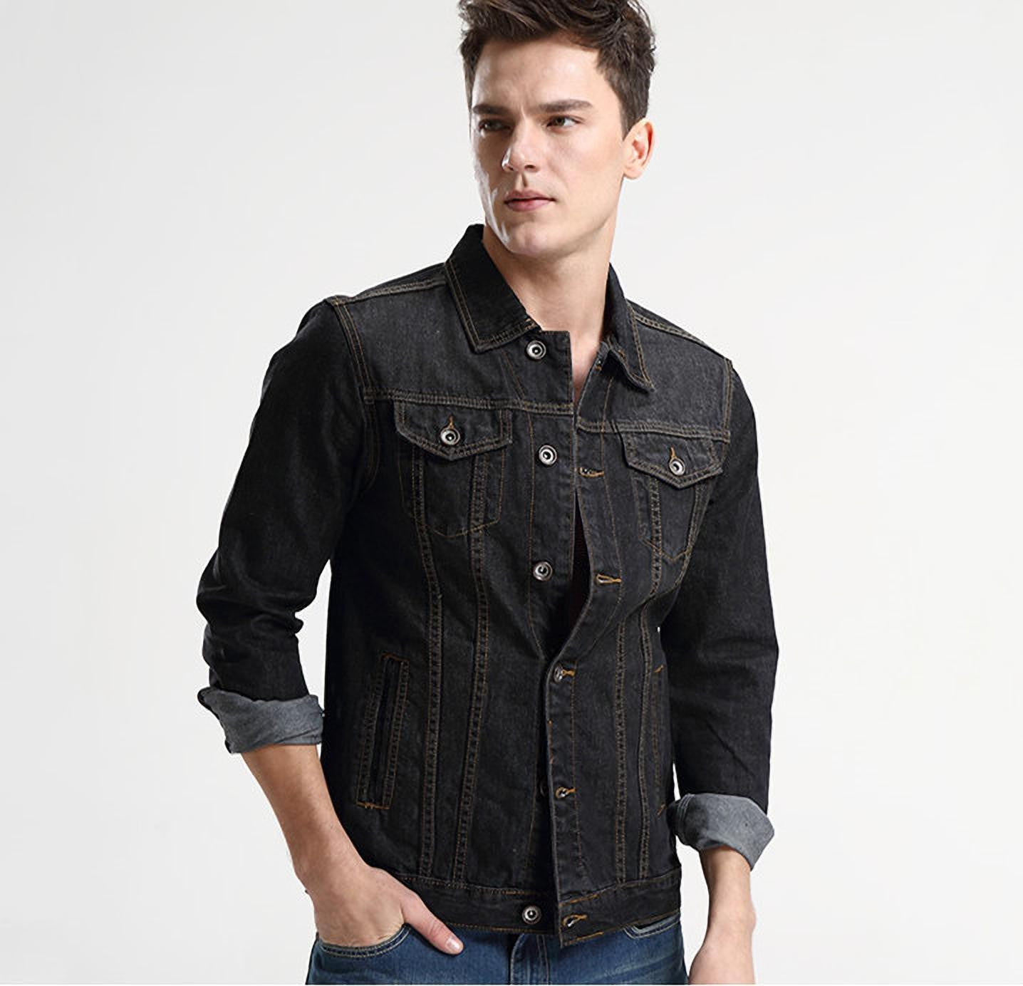 KOTTY Full Sleeve Solid Men Denim Jacket 