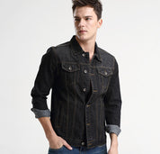 KOTTY Full Sleeve Solid Men Denim Jacket 