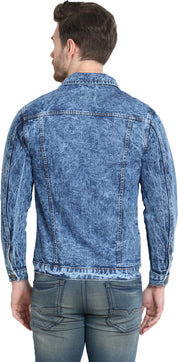 KOTTY Full Sleeve Solid Men Denim Jacket 