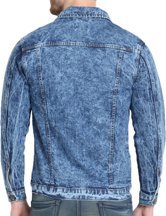 KOTTY Full Sleeve Solid Men Denim Jacket 