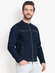 KOTTY Full Sleeve Washed Men Denim Jacket 