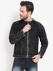 KOTTY Full Sleeve Washed Men Denim Jacket 