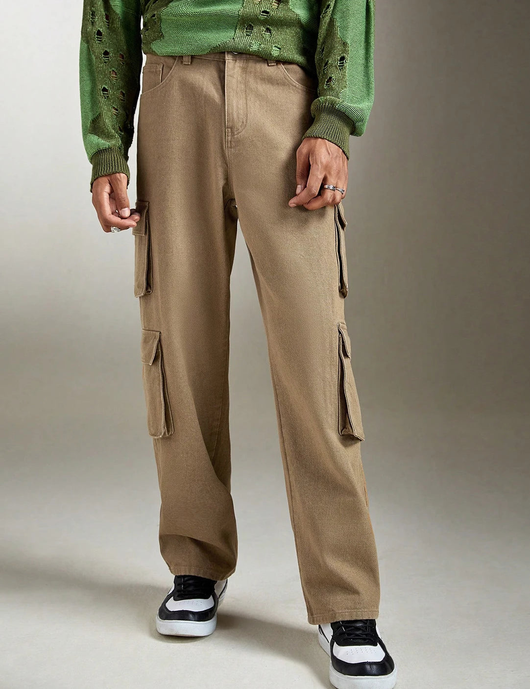 KOTTY Regular Men Beige Jeans