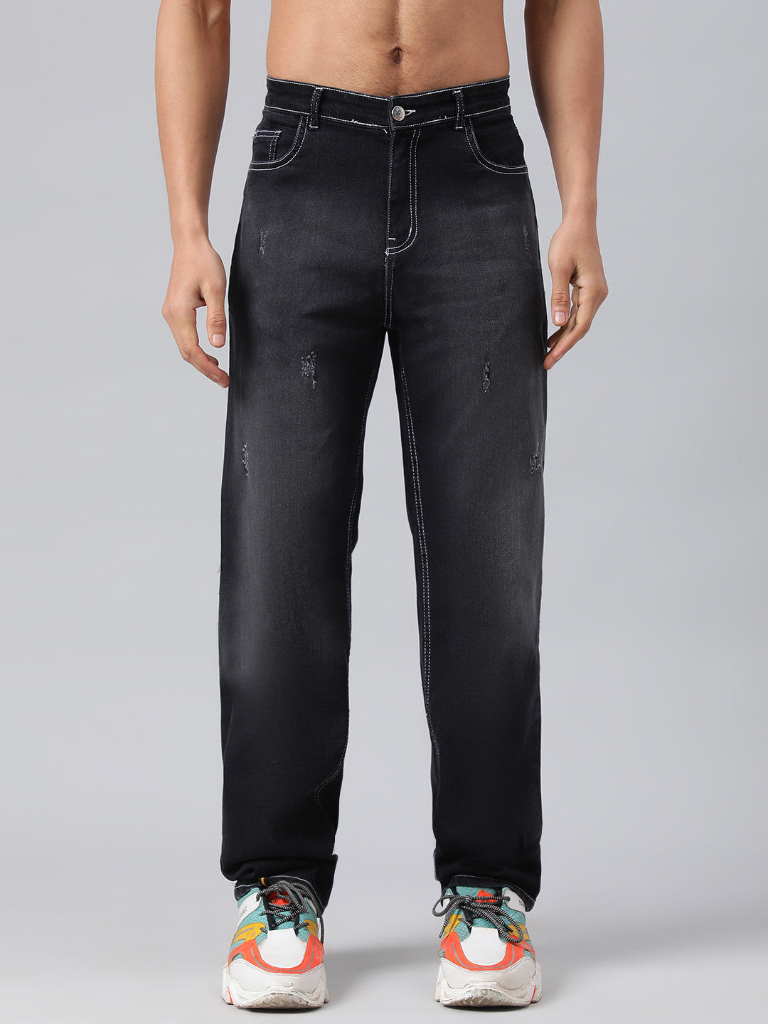 KOTTY Regular Men Black Jeans
