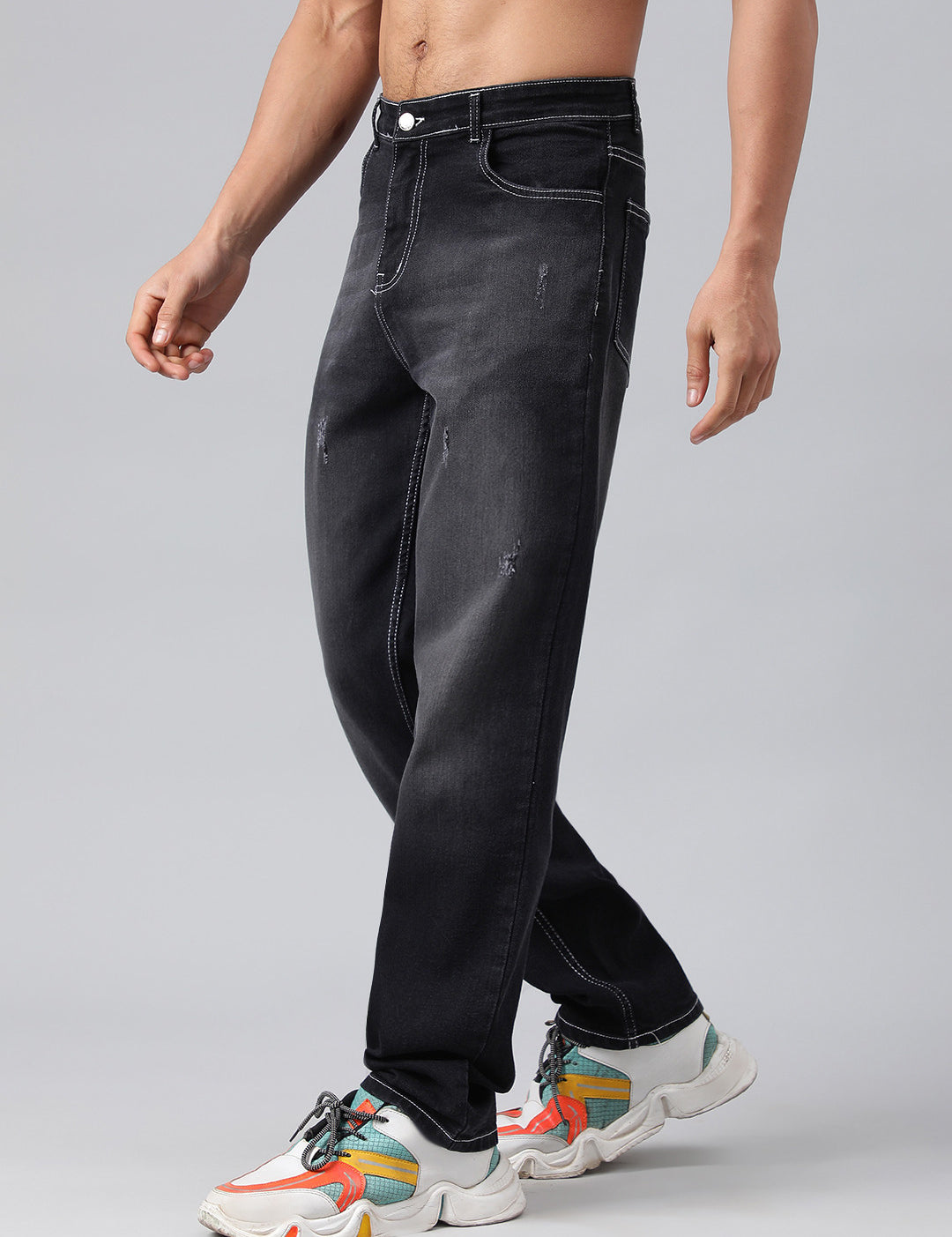 KOTTY Regular Men Black Jeans