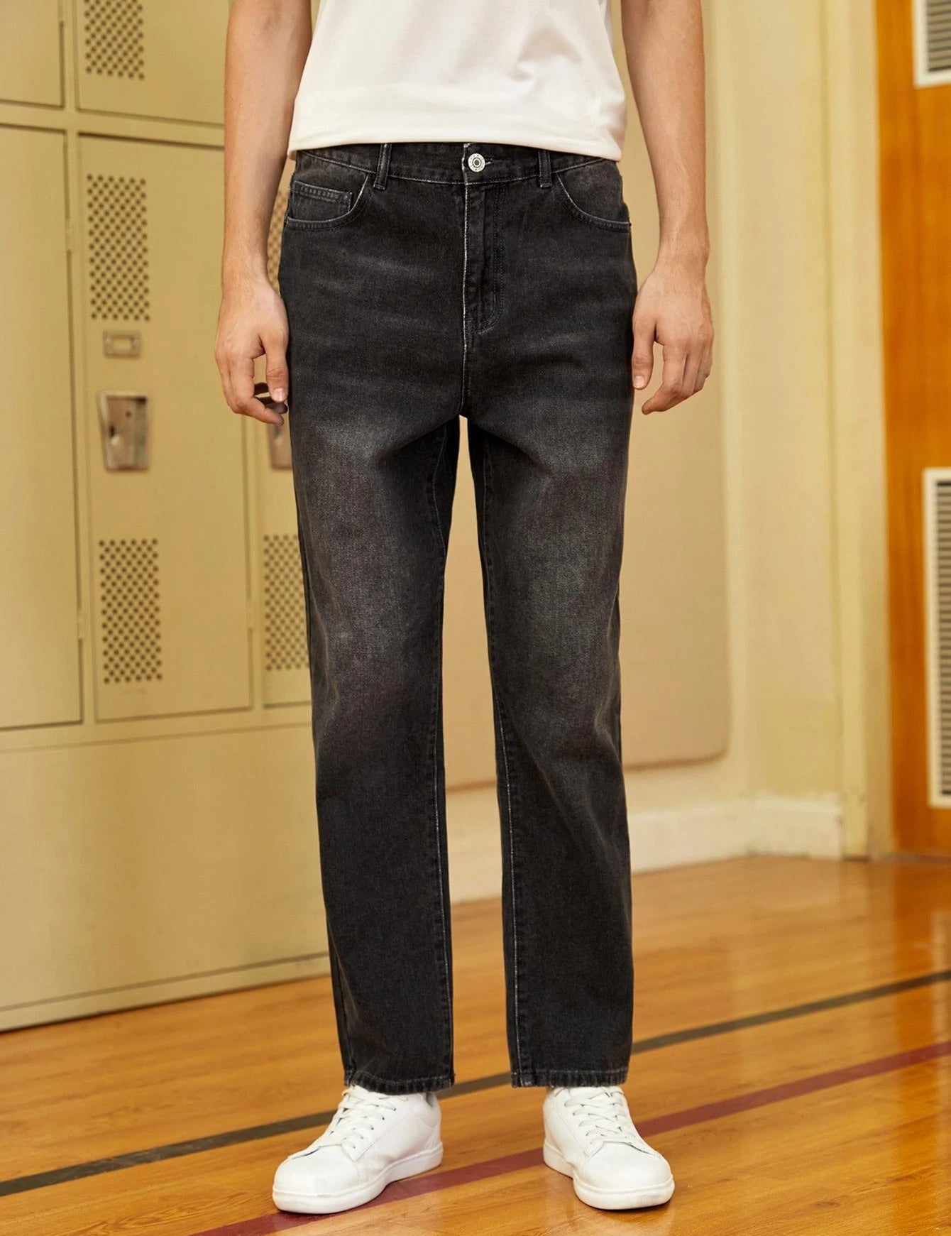 KOTTY Loose Fit Men Black Jeans