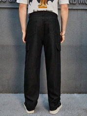 KOTTY Loose Fit Men Black Jeans