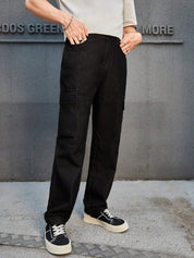 KOTTY Loose Fit Men Black Jeans