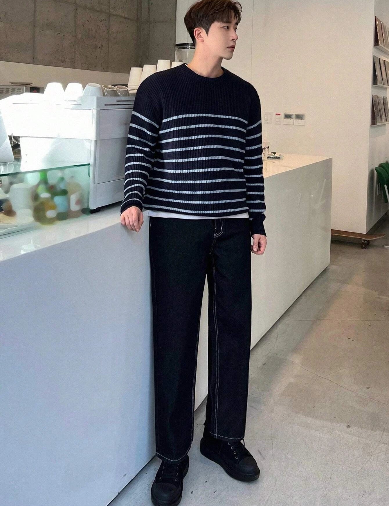 KOTTY Loose Fit Men Black Jeans