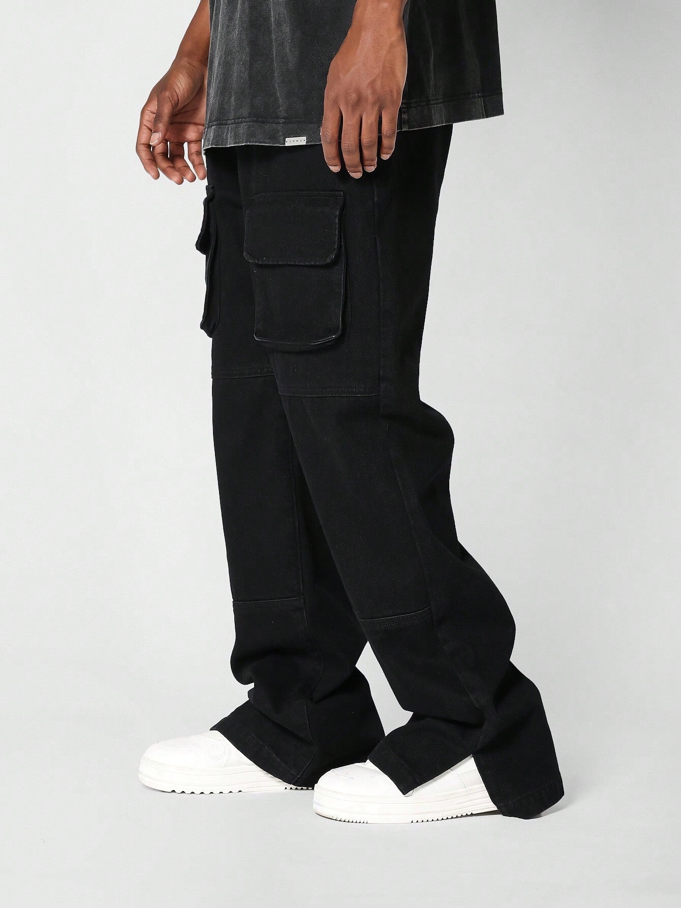 KOTTY Loose Fit Men Black Jeans